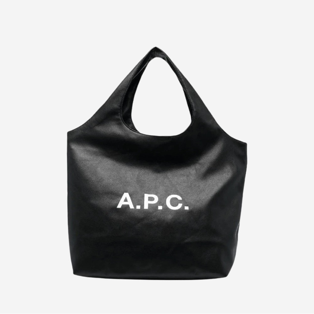 A.P.C. Black Logo Tote